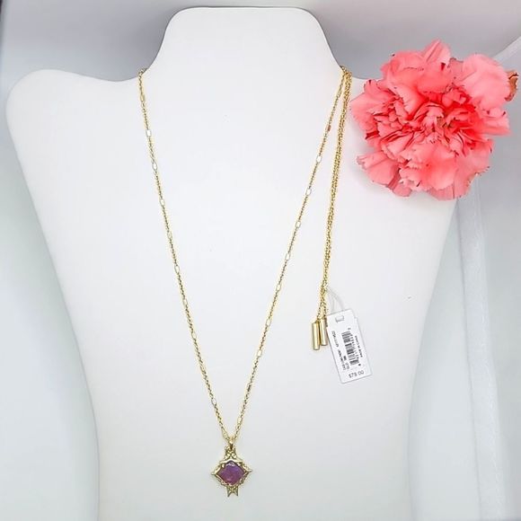 NWT KENDRA SCOTT CASS LONG PENDANT NECKLACE - Picture 1 of 5